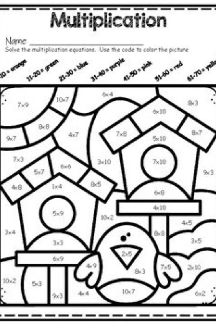 Matematicas 3Er Grado Para Colorear 3
