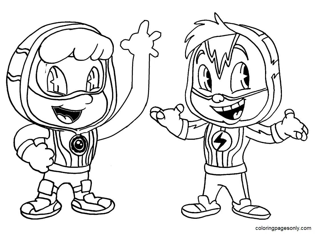 Action Pack Coloring Pages