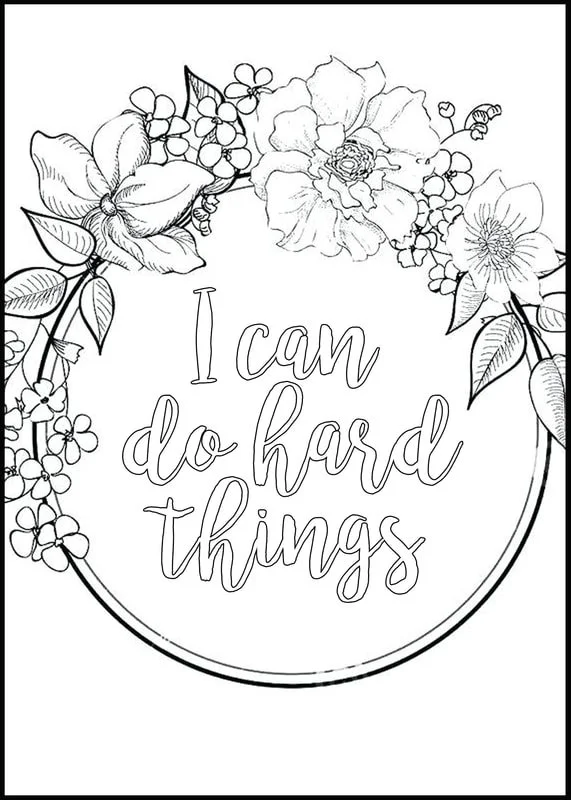 Affirmations Coloring Pages 24