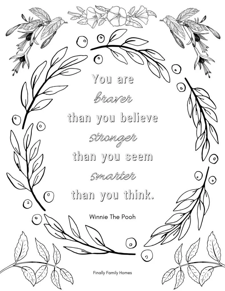 Affirmations Coloring Pages 32
