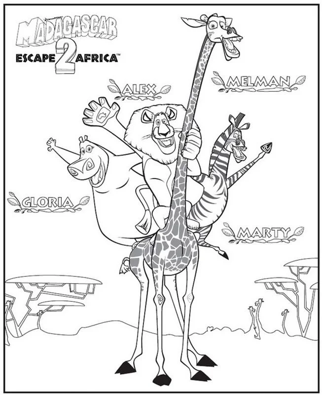 Afrika Ausmalbilder 22
