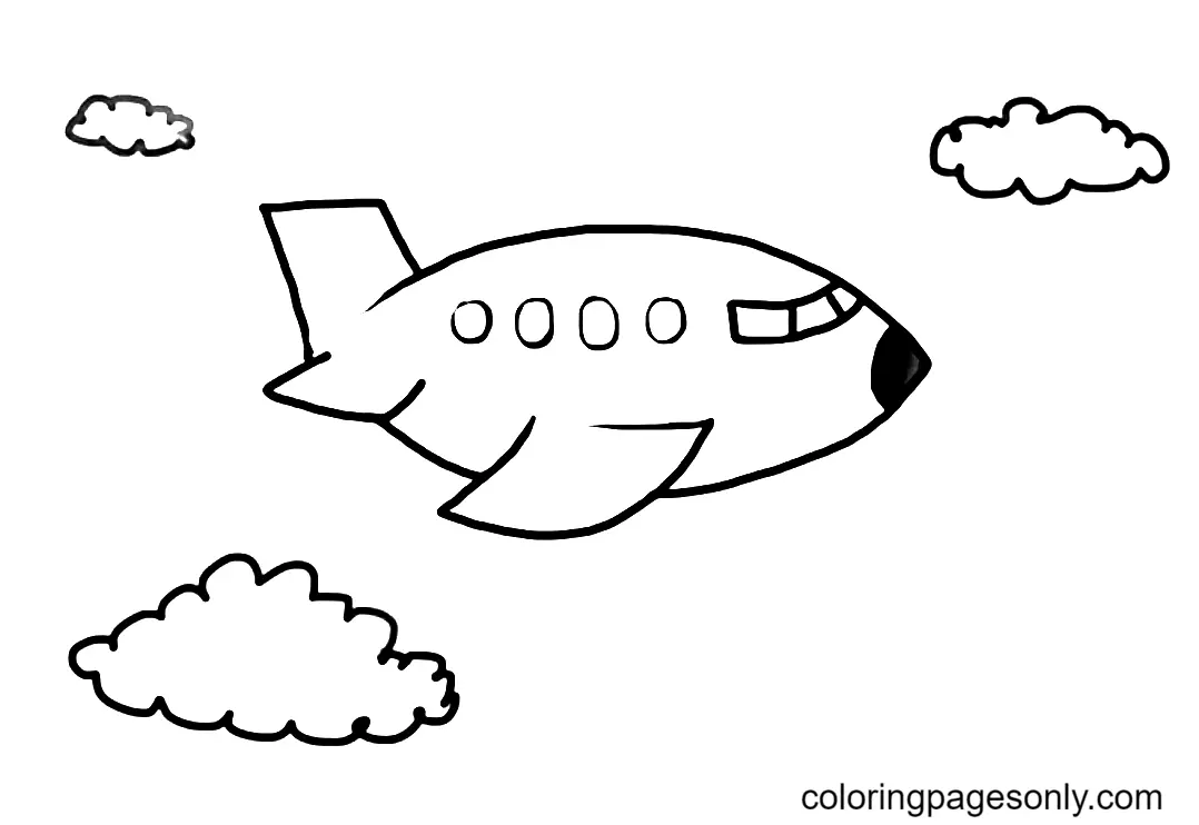 Flugzeug Ausmalbilder