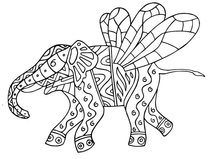 Alebrijes Para Colorear 1