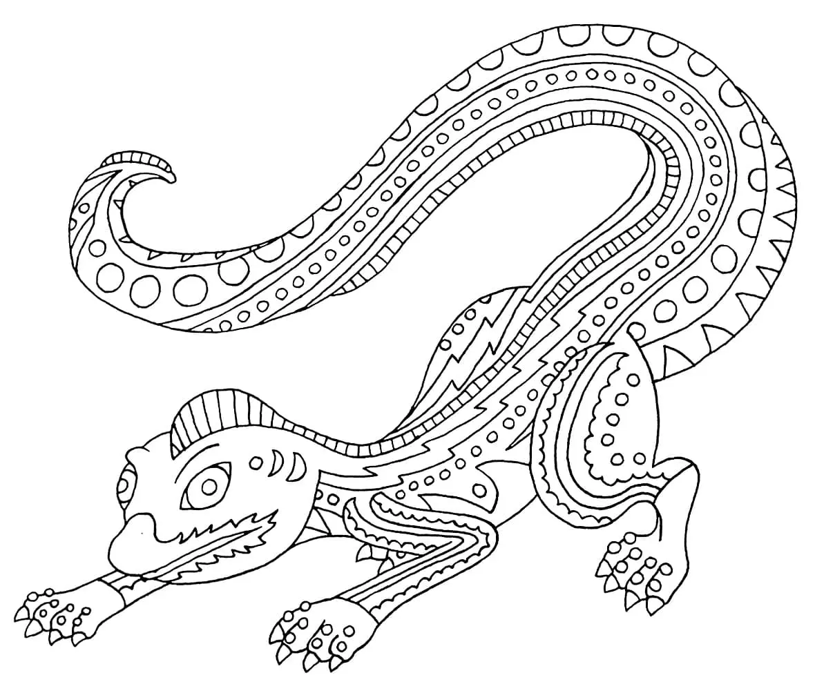 Alebrijes Para Colorear 35
