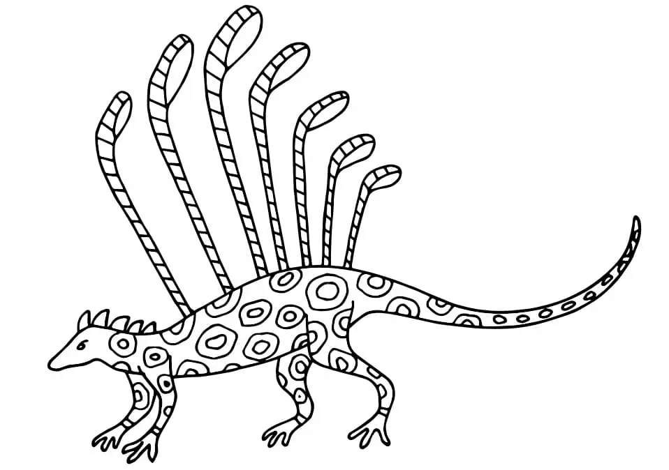Alebrijes Para Colorear 4