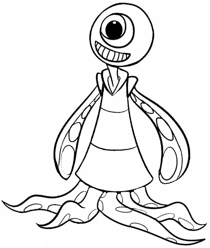 Alien Coloring Pages