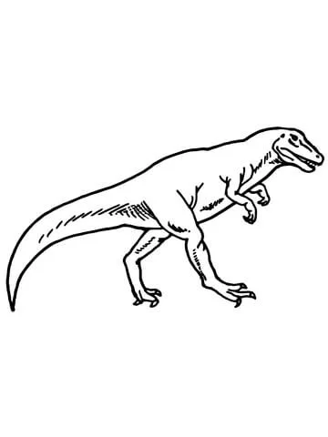 Desenhos de Alossauro Para Colorir 12