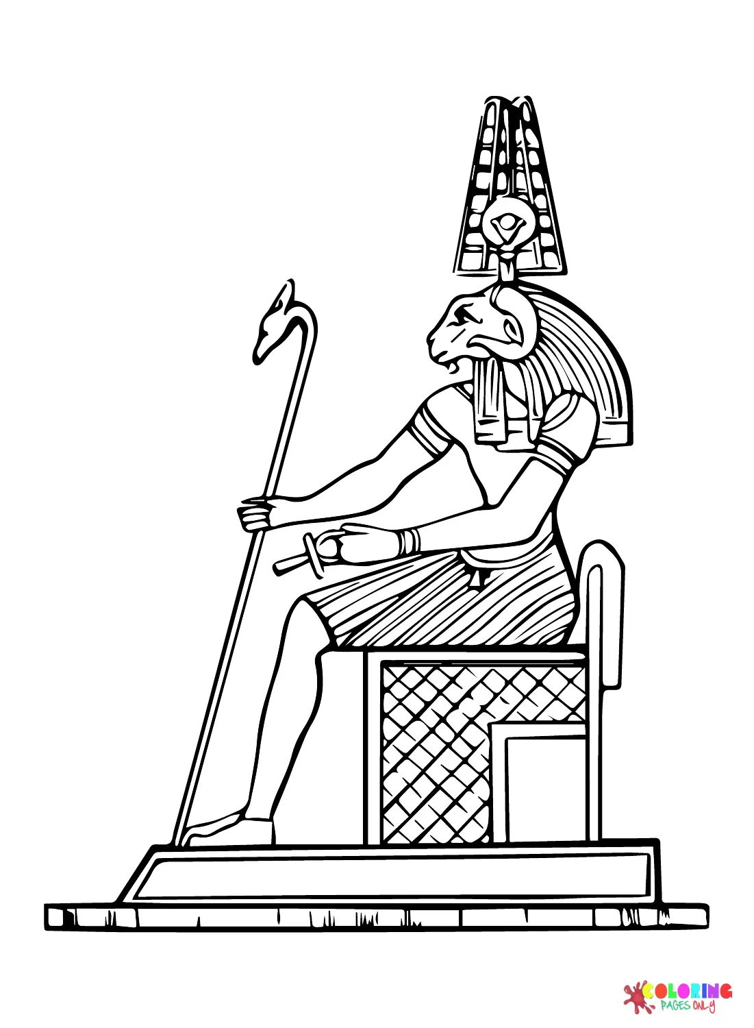 Ausmalbilder zum alten Ägypten 4
