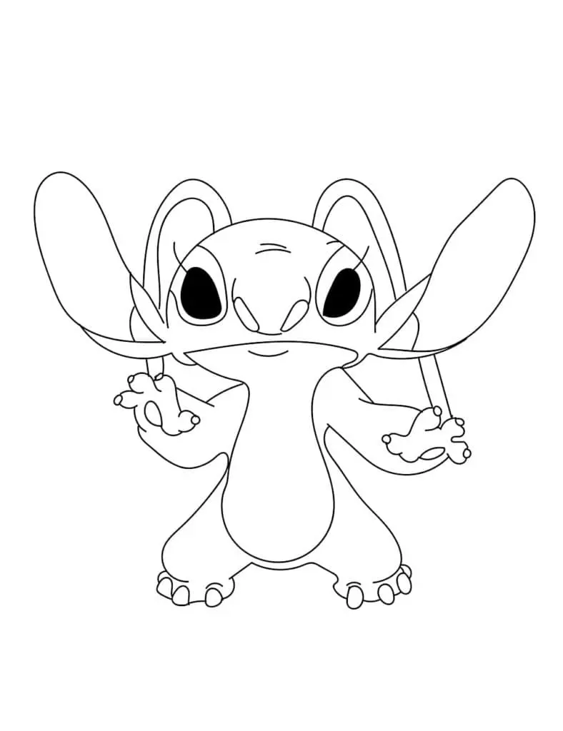 Angel And Stitch Coloring Pages 12