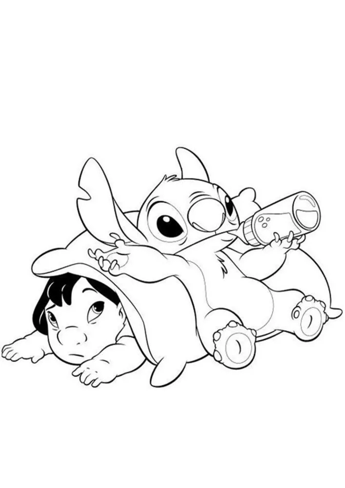 Angel And Stitch Coloring Pages 22