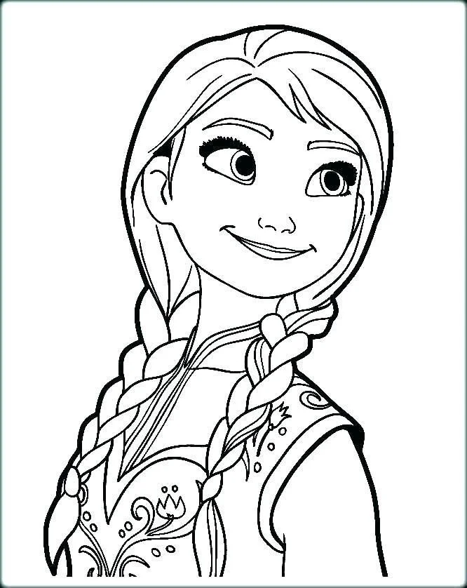 Anna Frozen Para Colorear 10