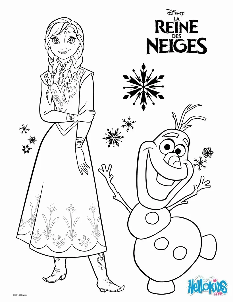 Anna Frozen Para Colorear 21