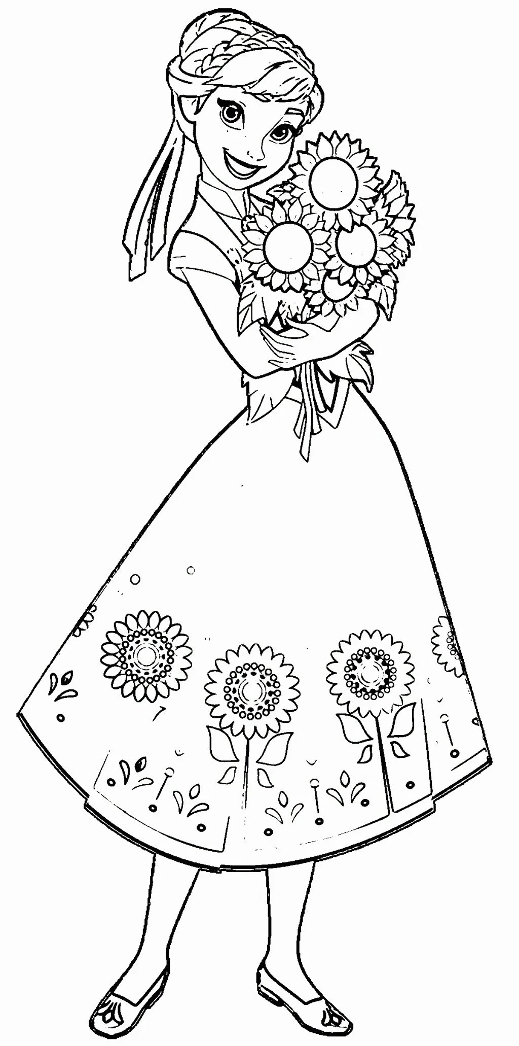 Anna Frozen Para Colorear 37