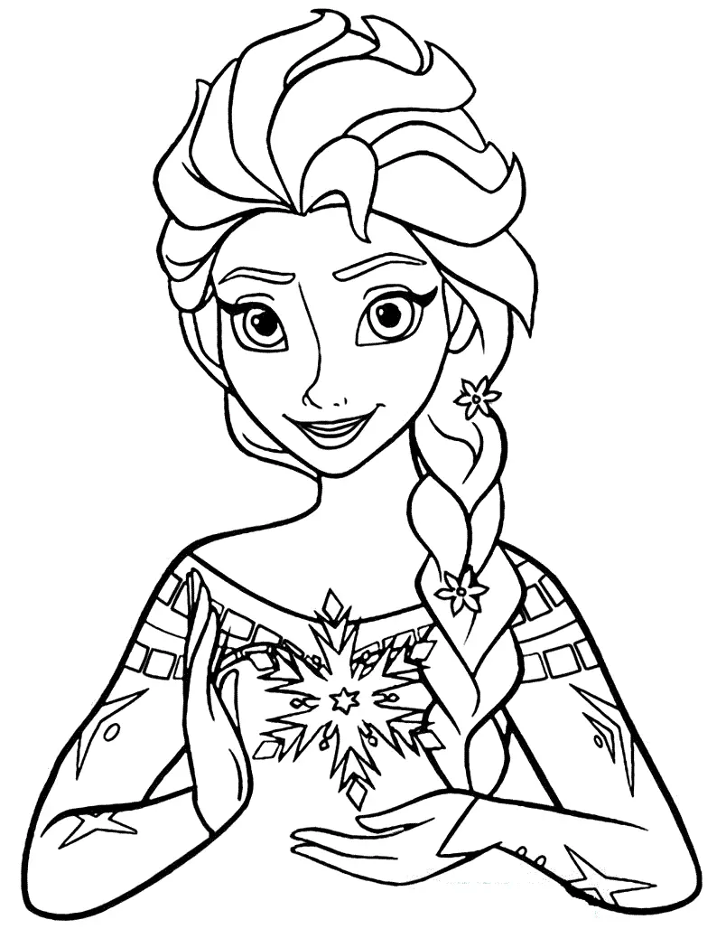 Anna Frozen Para Colorear 8
