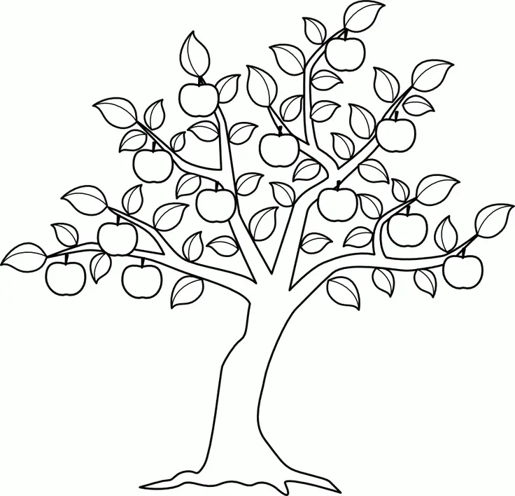 Apple Coloring Pages