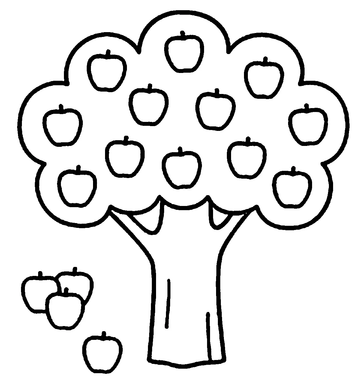 Desenhos de Macieira Para Colorir 29