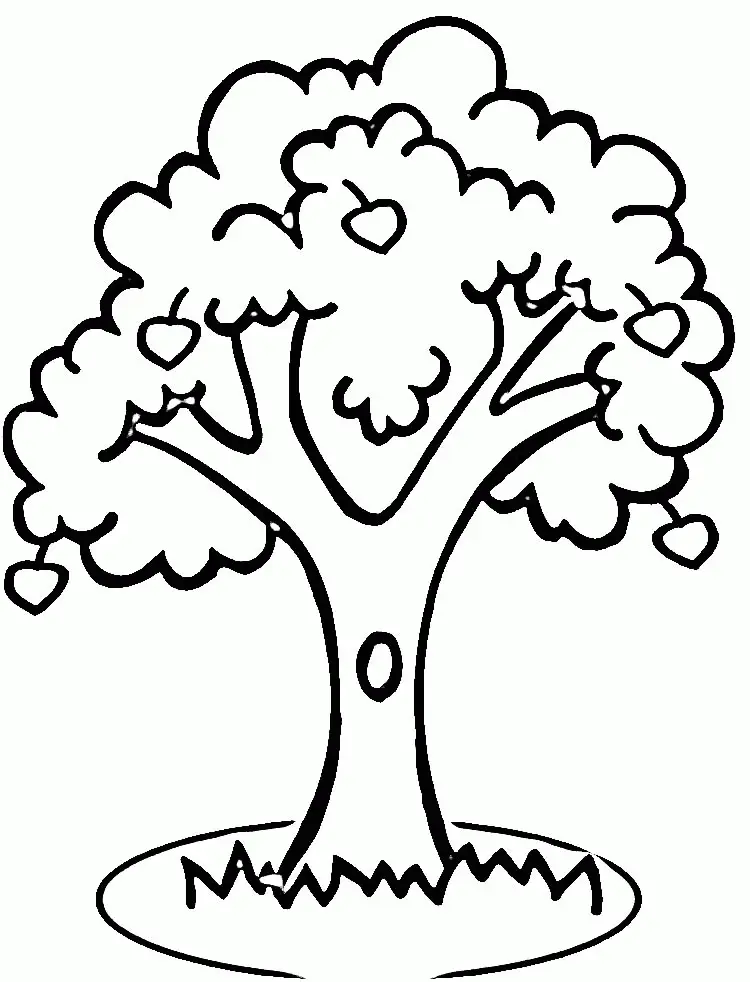 Desenhos de Macieira Para Colorir 5