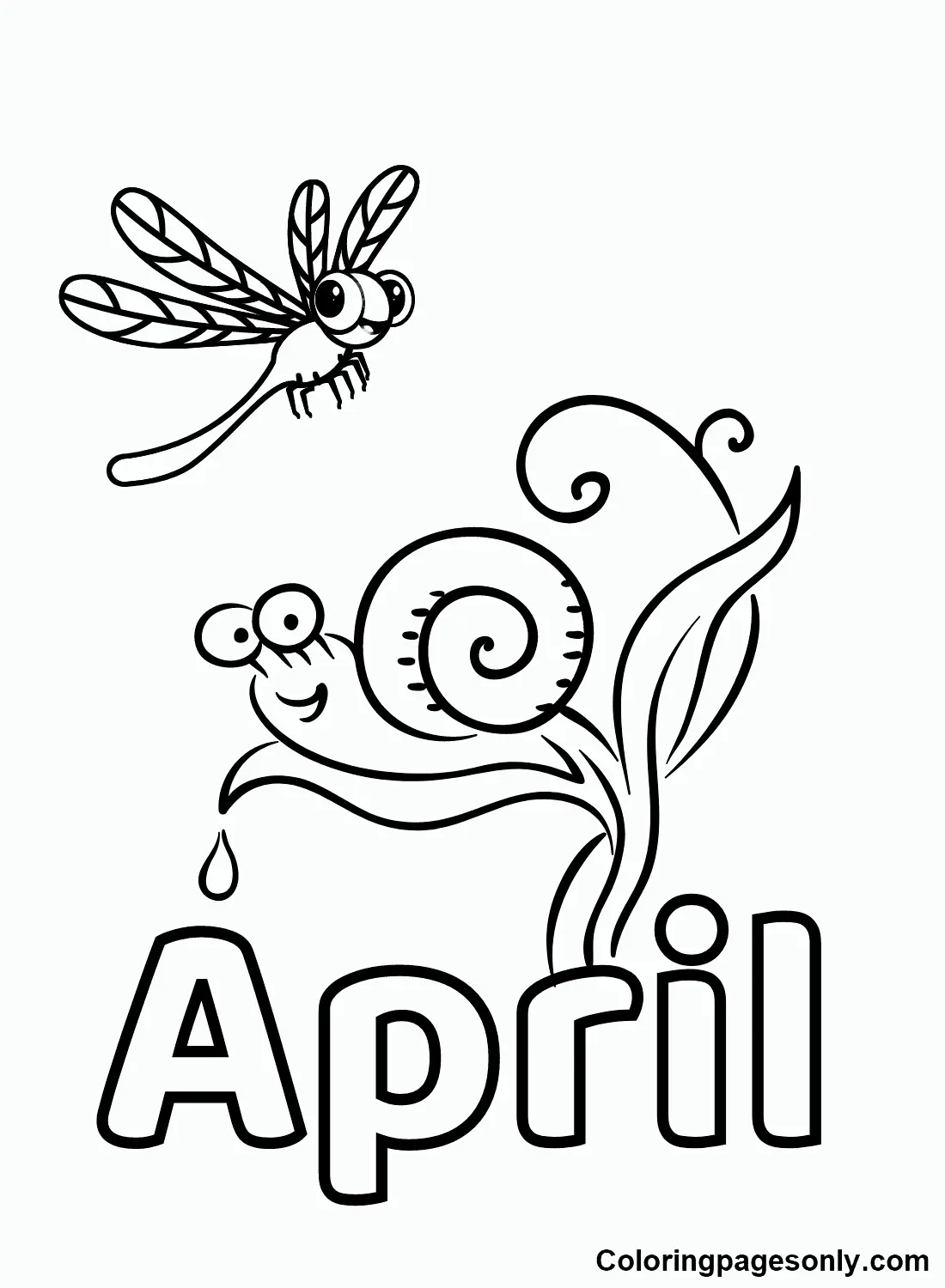 Ausmalbilder April