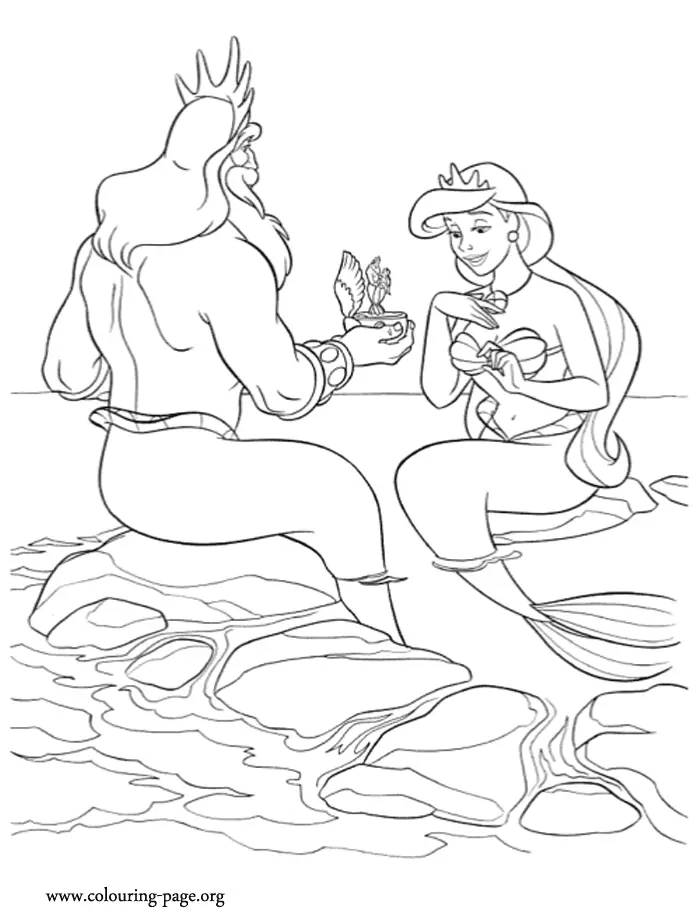 Desenhos de Ariel Para Colorir