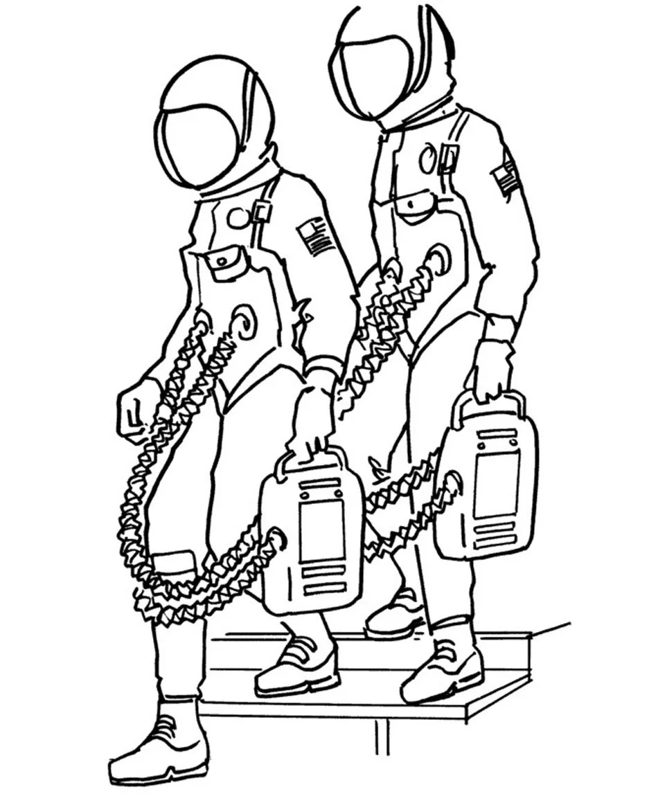 Astronaut Coloring Pages