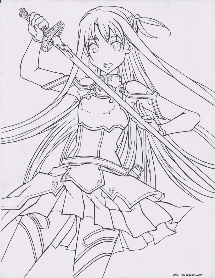 Asuna Ausmalbilder