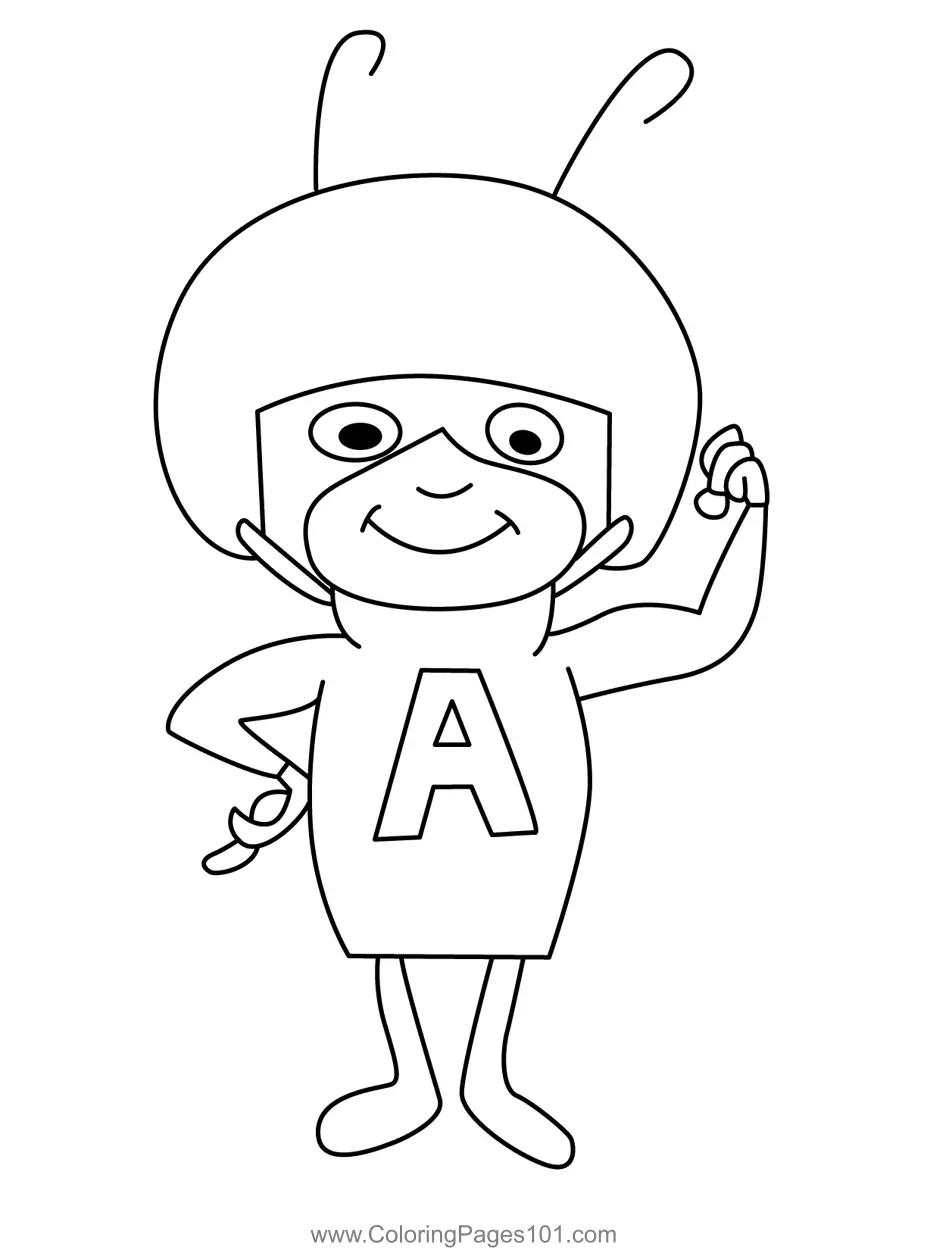 Atom Ant Paginas para Colorir