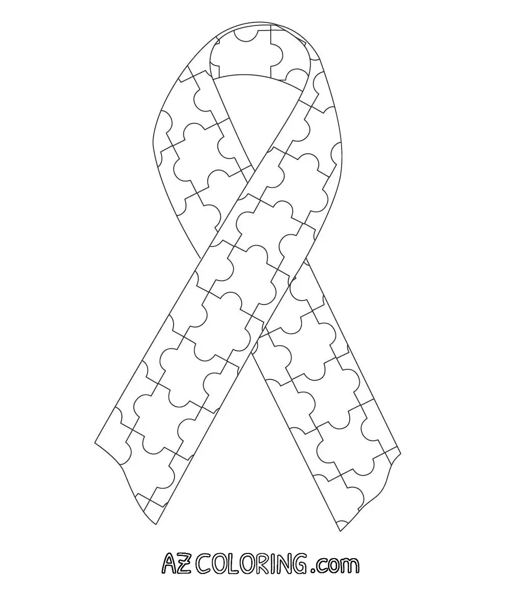 Desenhos de Paginas de Conscientizacao Sobre O Autismo Para Colorir 78