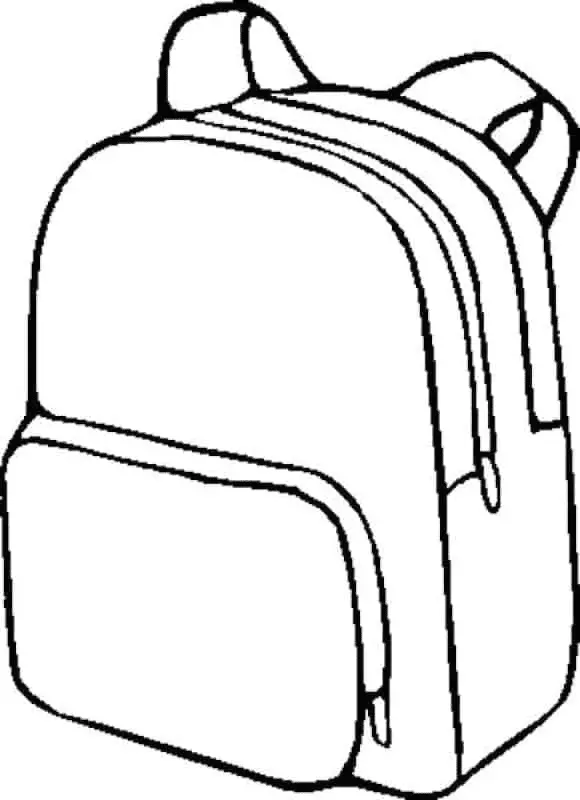 Desenhos de Mochila Para Colorir 10