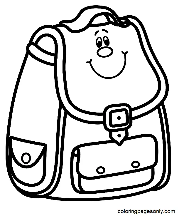 Desenhos de Mochila Para Colorir 16