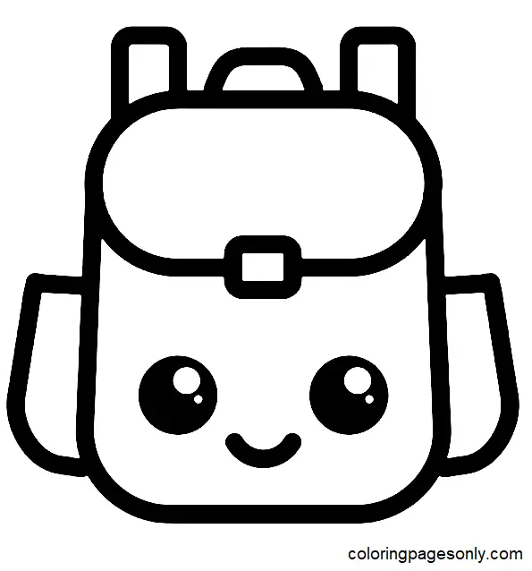 Desenhos de Mochila Para Colorir 18