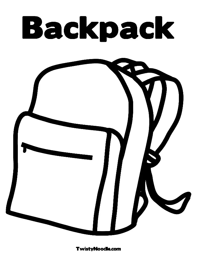 Desenhos de Mochila Para Colorir 23