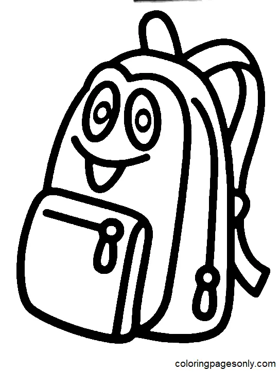 Desenhos de Mochila Para Colorir 30