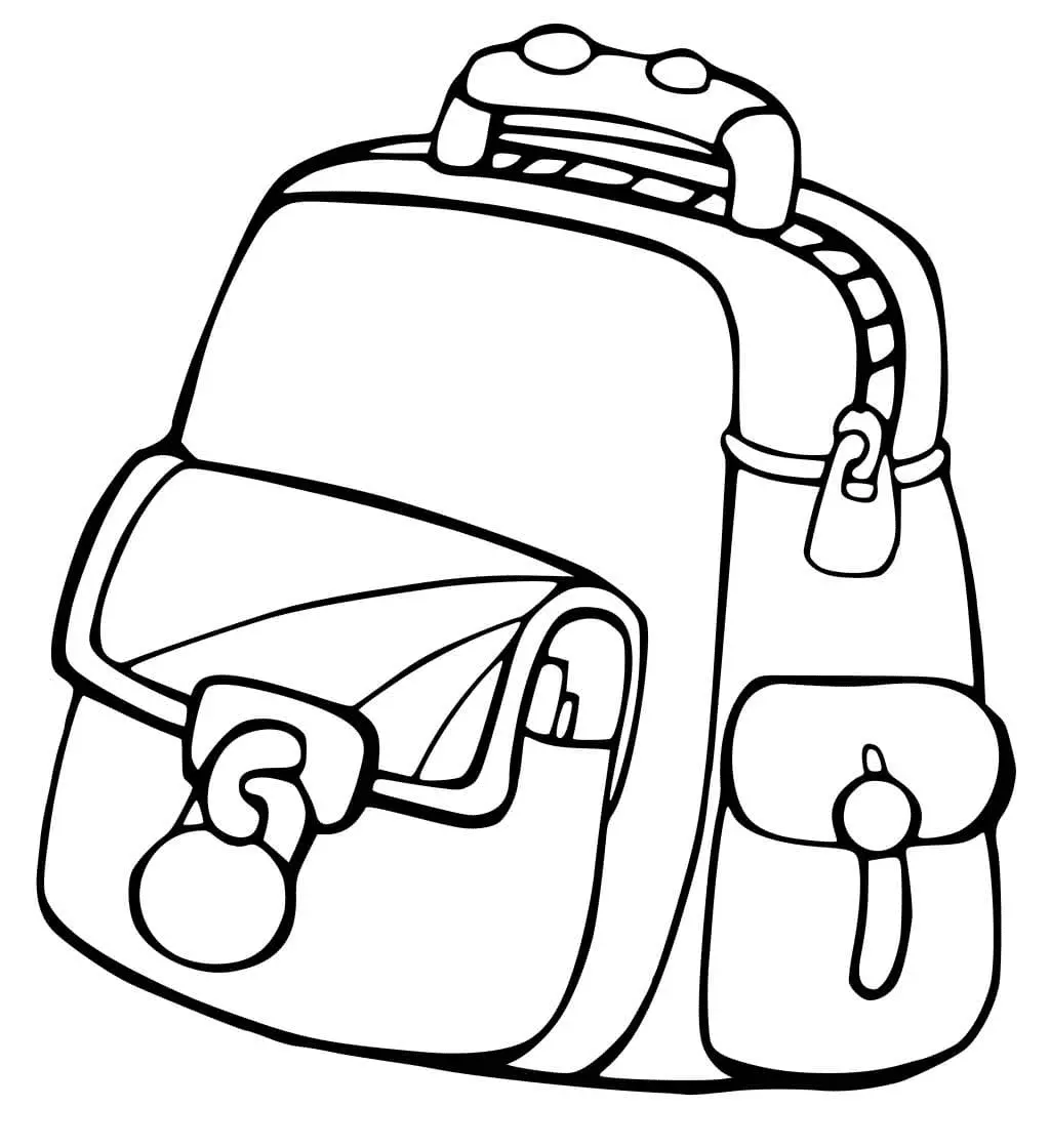 Desenhos de Mochila Para Colorir 32