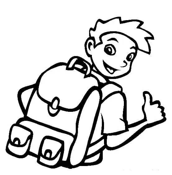 Desenhos de Mochila Para Colorir 34