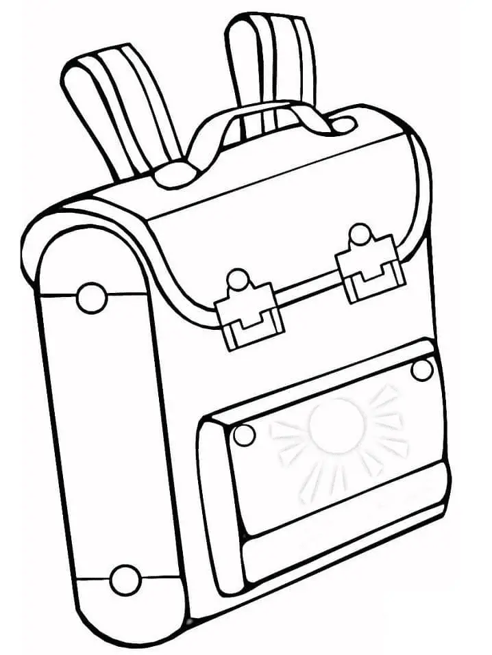 Desenhos de Mochila Para Colorir 43