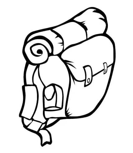 Desenhos de Mochila Para Colorir 44