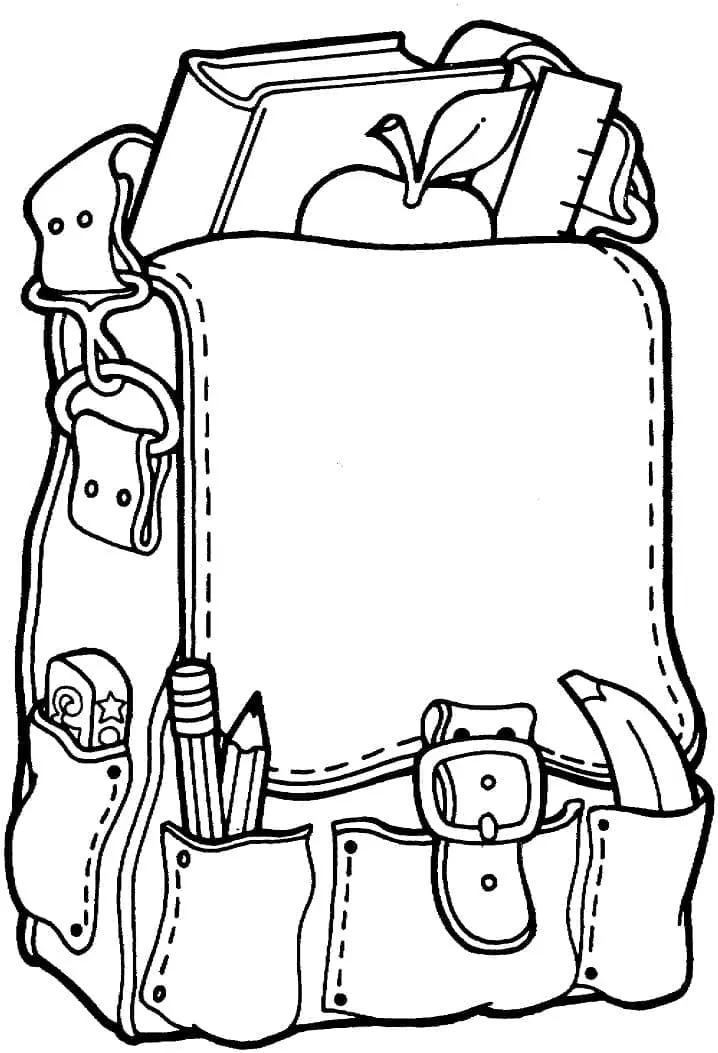 Desenhos de Mochila Para Colorir 47