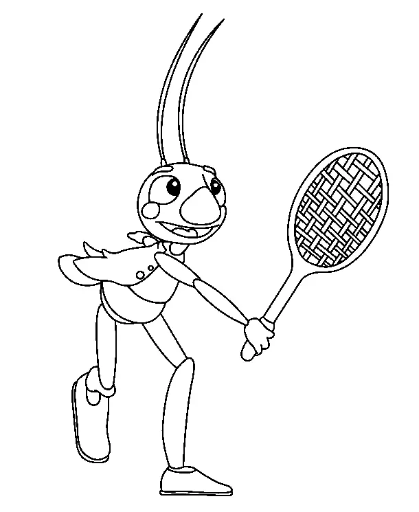 Badminton Coloring Pages