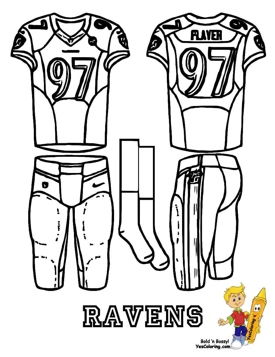 Baltimore Ravens Para Colorir 10
