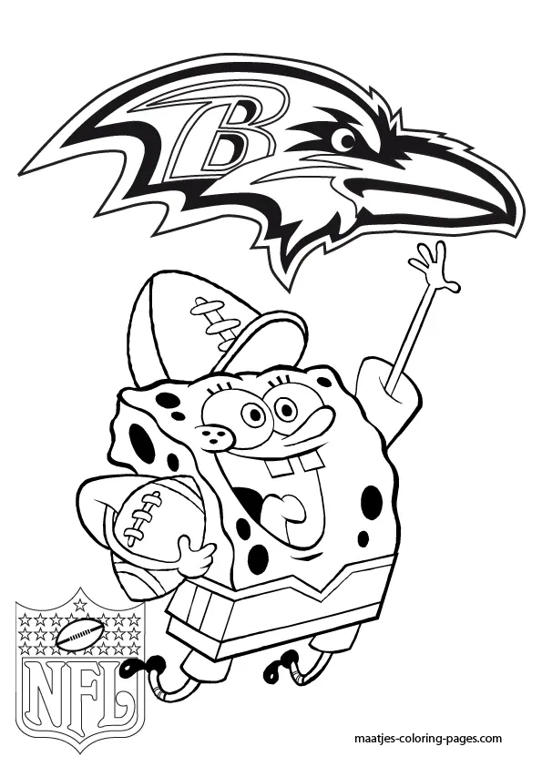 Baltimore Ravens Para Colorir 6