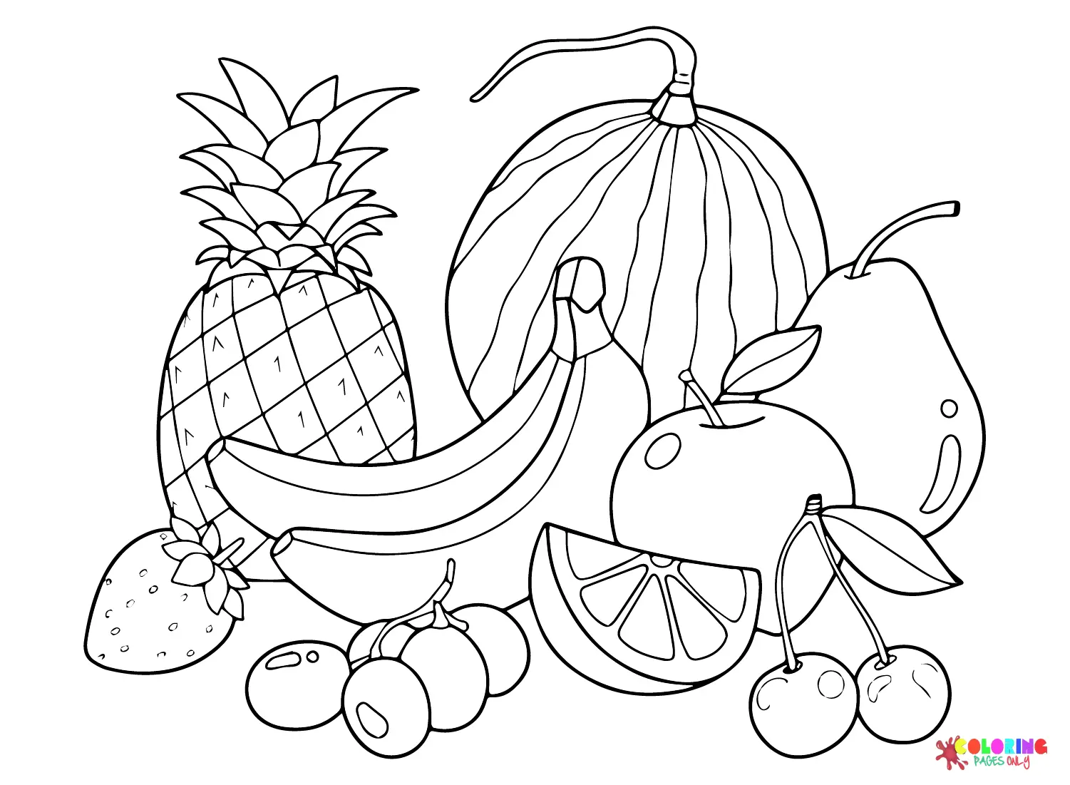Bananas Coloring Pages 6