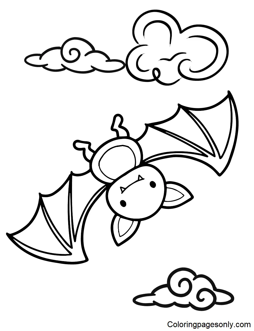 Bat Coloring Pages 3