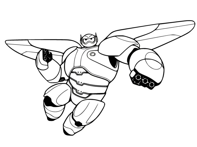 Baymax Ausmalbilder
