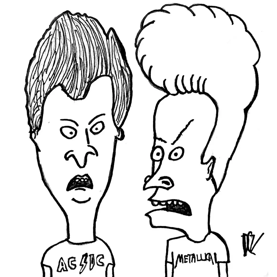 Beavis and Butt Head Do the Universe Coloring Pages 9