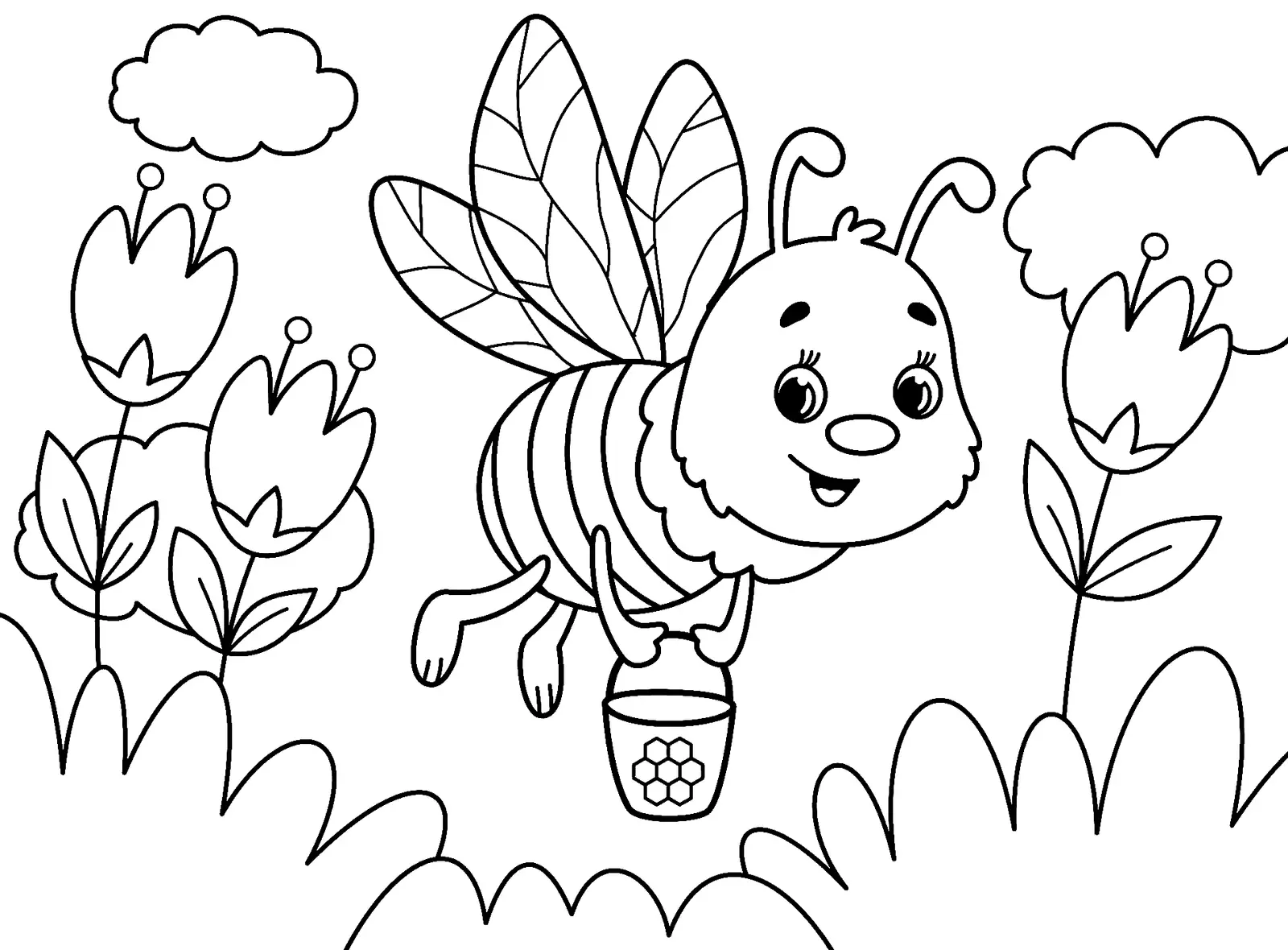 Bienen Ausmalbilder 5