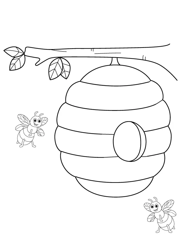 Colmeia Para Colorir 2
