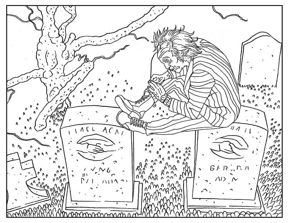 Beetlejuice Coloring Pages 19