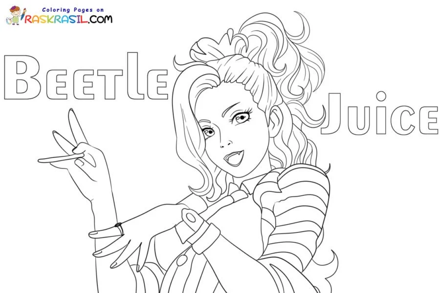 Beetlejuice Coloring Pages 20