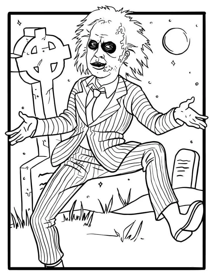 Beetlejuice Coloring Pages 26