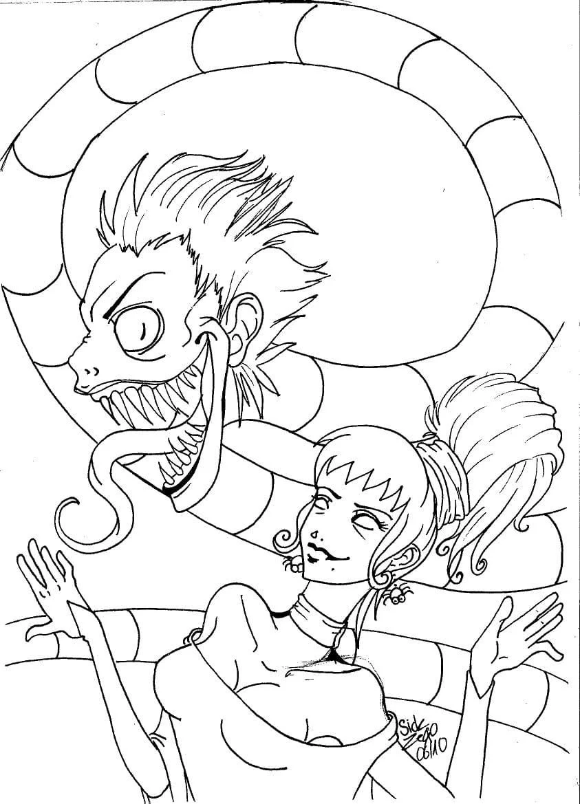 Beetlejuice Coloring Pages 30